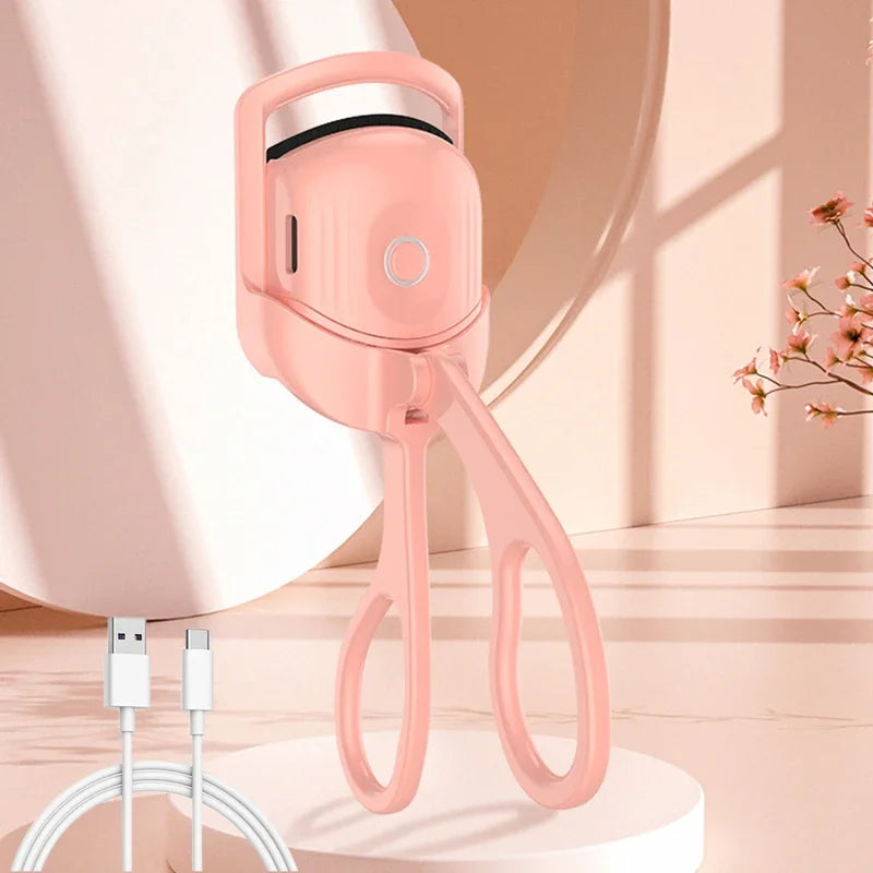 Electric Eyelash Curler USB Charging Model Fast Heating Portable Eye Lash Perm Shaping and Lasting Curling Thermal Eyelash Clip