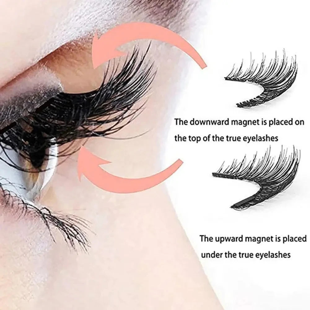 Professional Magnetic Eyelashes Extension Applicator False Eyelashes Tweezer Curler Clip Clamp Makeup Tools New